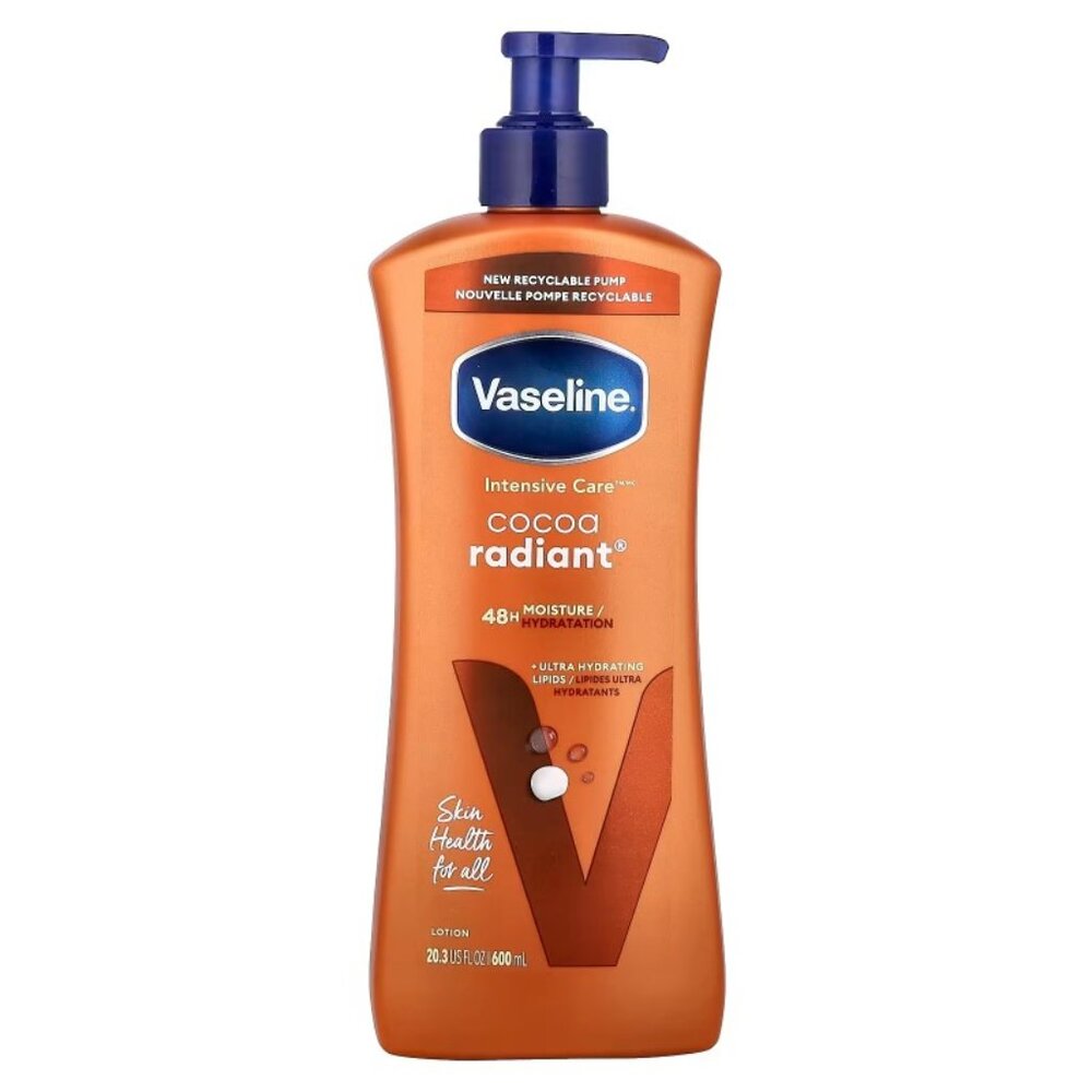 Vaseline Intensive Care Moisturizing Body Lotion Cocoa Radiant 20.3 oz 600 ml